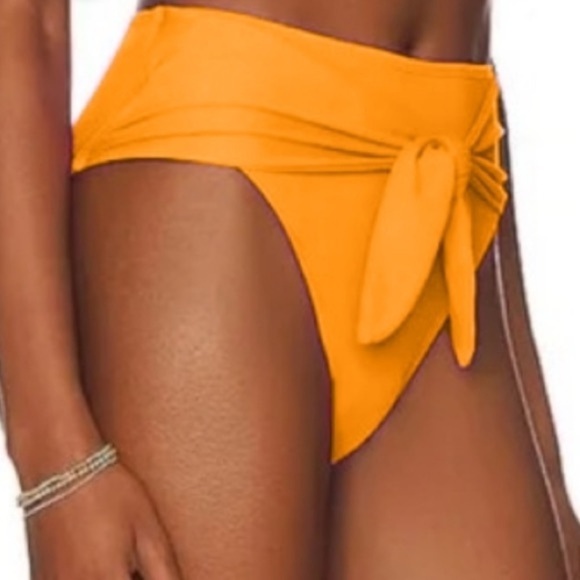 WeWoreWhat Riviera Bikini Bottom Orange - Picture 1 of 5